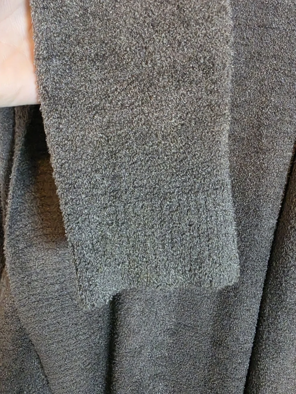 Barefoot Dreams CozyChic Lite Circle Cardigan M Carbon Grey Open Front Minimalis - Picture 4 of 9